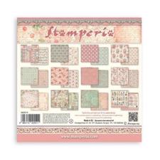 Stamperia Paper Pack 8x8" - MAXI Backgrounds / Rose Parfum (lille)